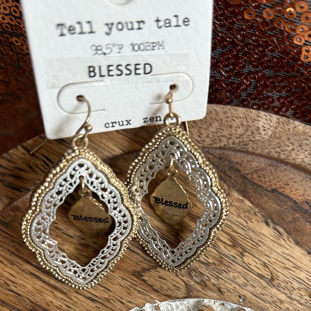 Tell your tale blessed earrings